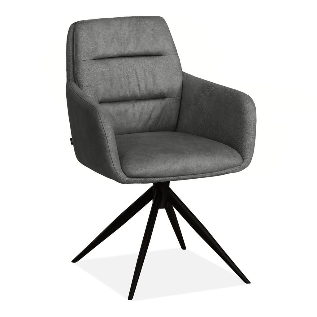 Armstoel Paco stof Zorro antaciet