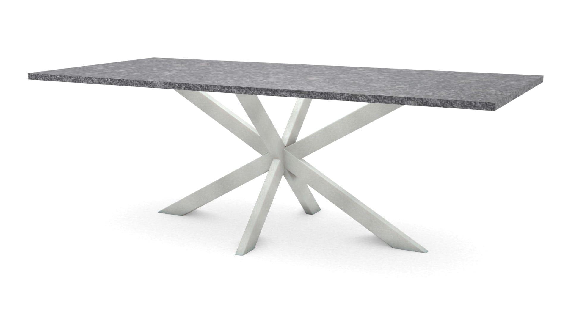 Rechthoekige granieten tafel Riga 80×40 RVS