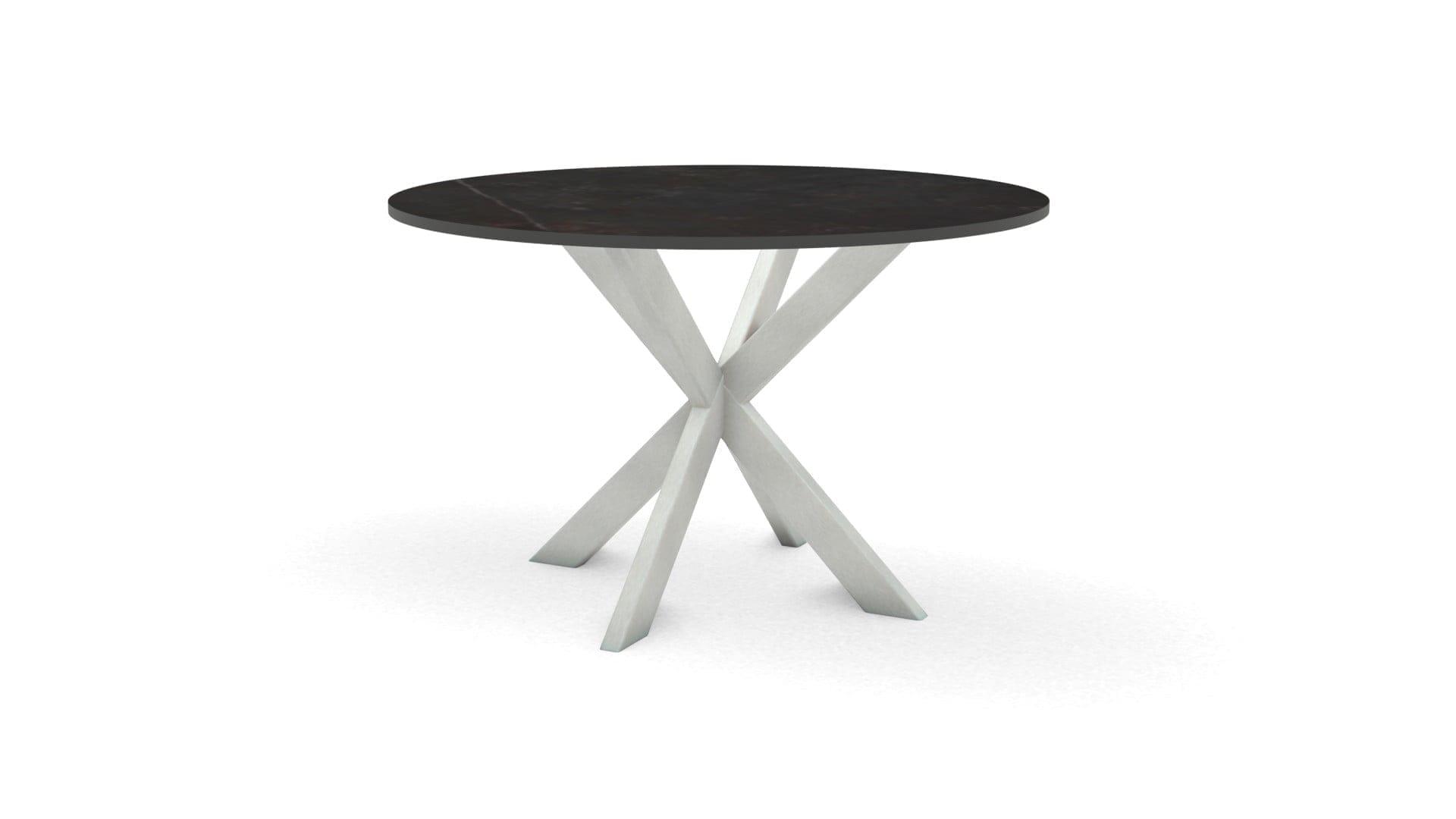 Ronde keramieken tafel Riga 80×40 RVS